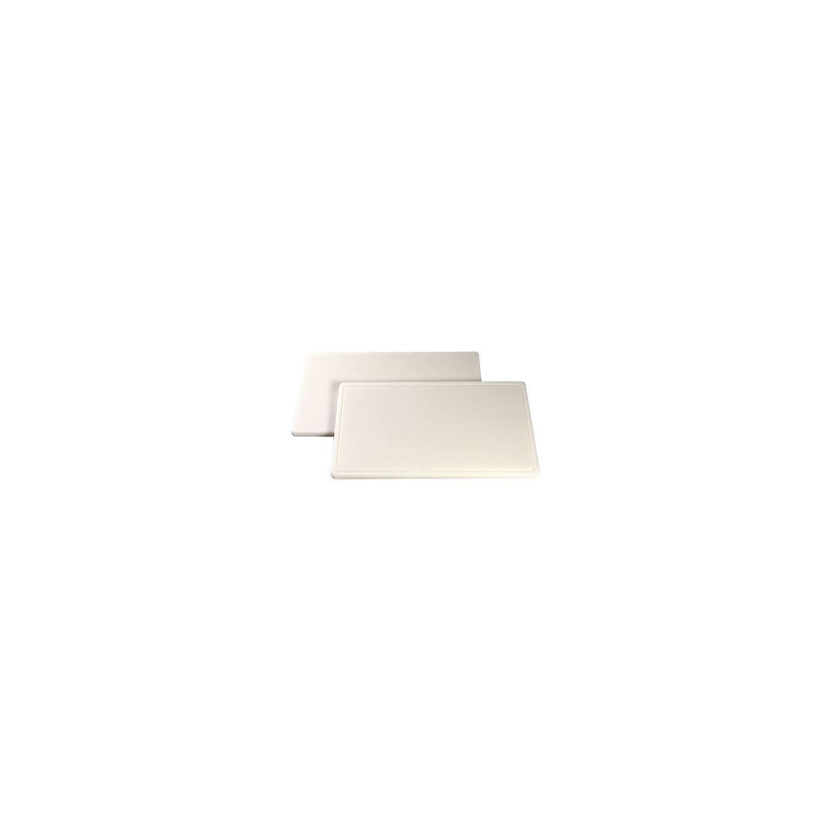 CATERCHEF PLANCHE POLY BLANCHE 40X25X2CM A/RIGOLE