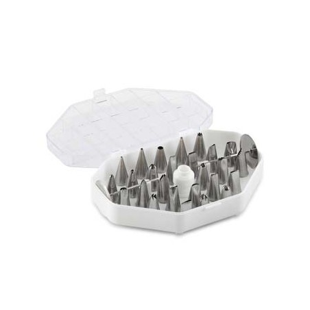 SET VAN 29 INOX SPUITJES ASSORTIMENT DECO KLEINE MODELDOOS