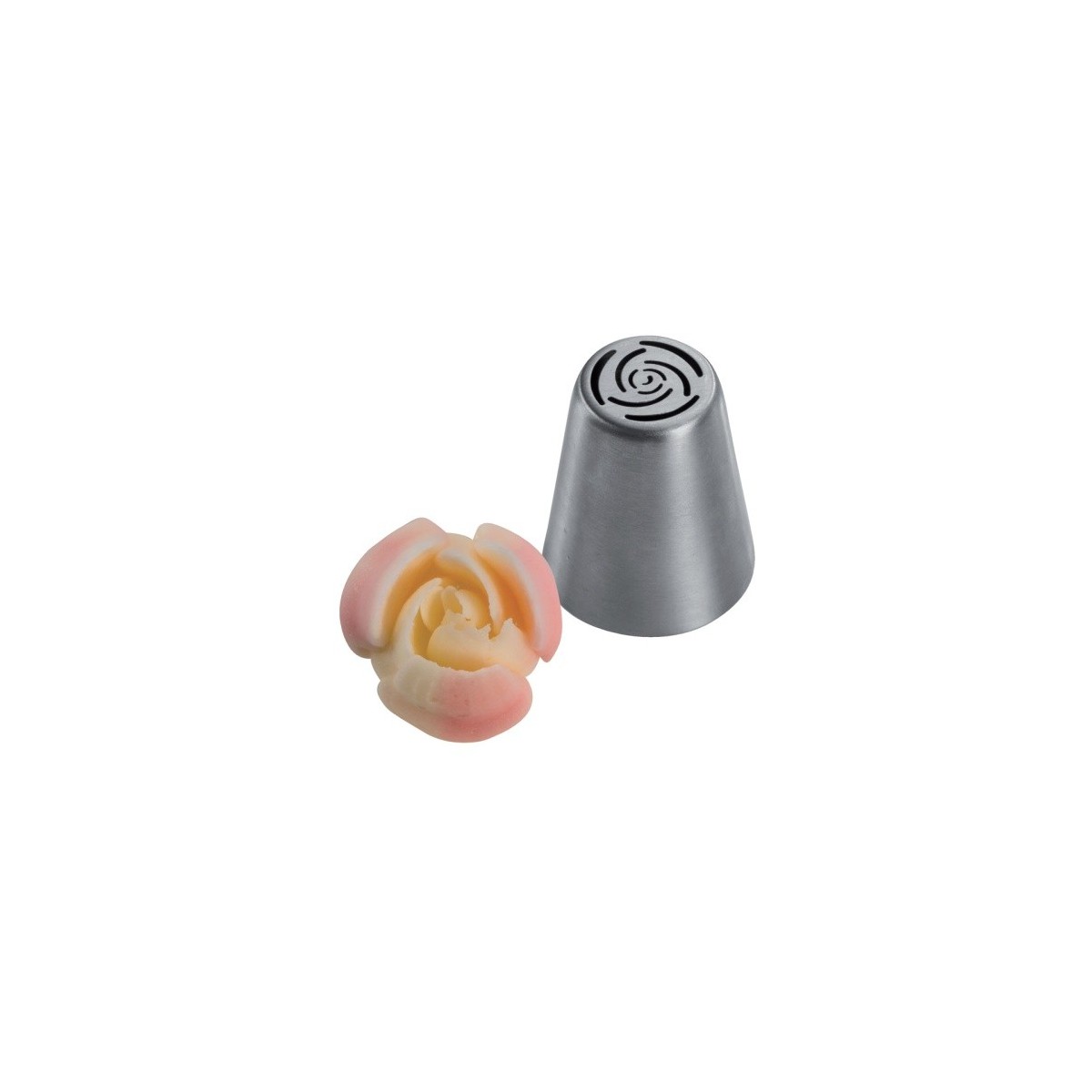 STAINLESS STEEL GLAZING NOZZLE WITH SMALL ROSE BX0