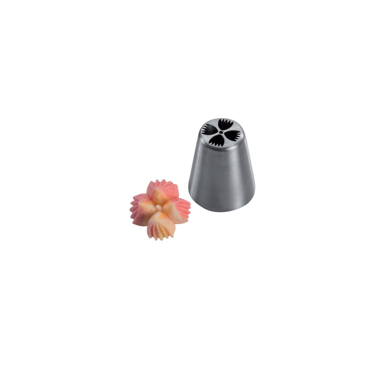 DOUILLE DE GLACAGE INOX FLEUR STRILLE BX0059