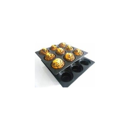 MOULE A MUFFIN CBP TRAY PLAQUE 3X3POLYMERE 