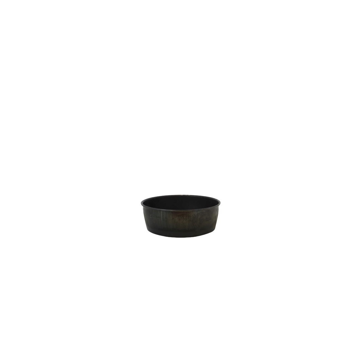 PLATINE A PAIN ROND EN TOLE NOIRE 26XH7CM - 1200-1500G