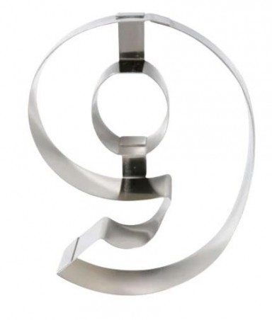 MOLD NUMBER 9 STAINLESS STEEL 30CM HT4CM 