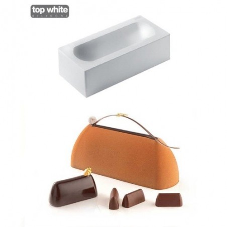 GIANDUJA VORM/1 IN SILICONE INDIVIDUEEL250X80 HT 90MM 1200MLSTUK