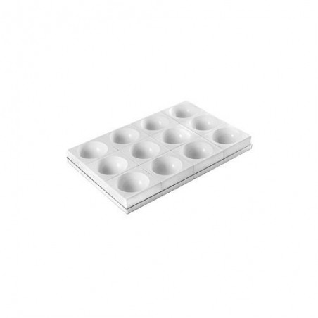 SET VAN 12 HALVE SFEER IN SILICONE ZUCCOTTO DIAM 115 H57,5MM VOL 409MLSET