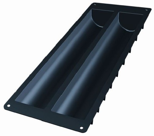 MOULE POUR 2 BUCHES STANDARD EN SILICONE BUBDR01 510 X 70 X 55 MM