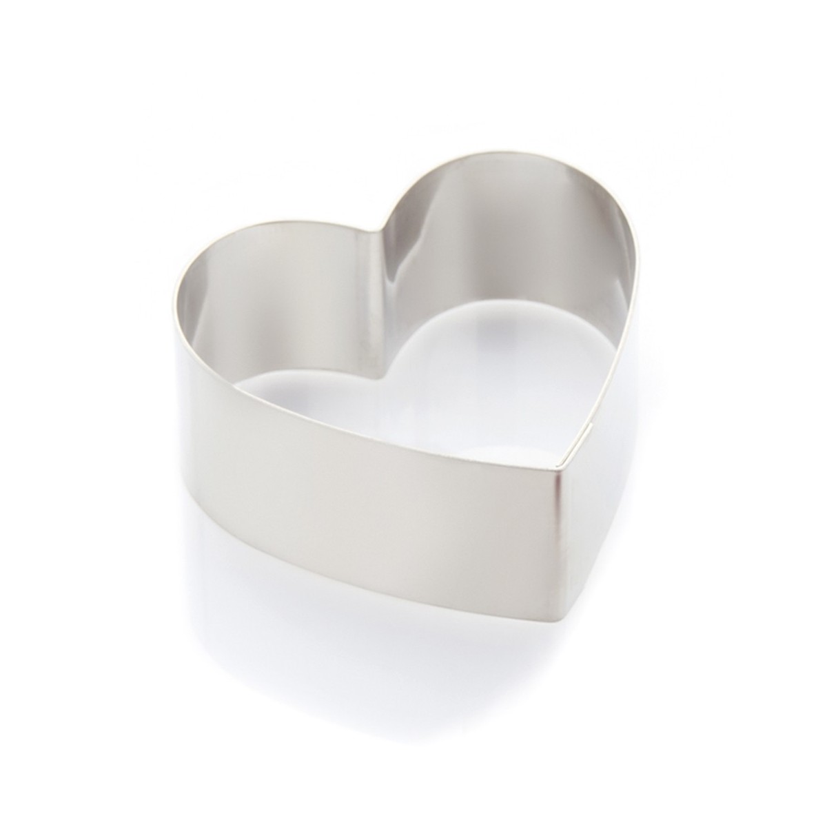 HEART WITHOUT CURVED BOTTOM IN STAINLESS STEEL 20 