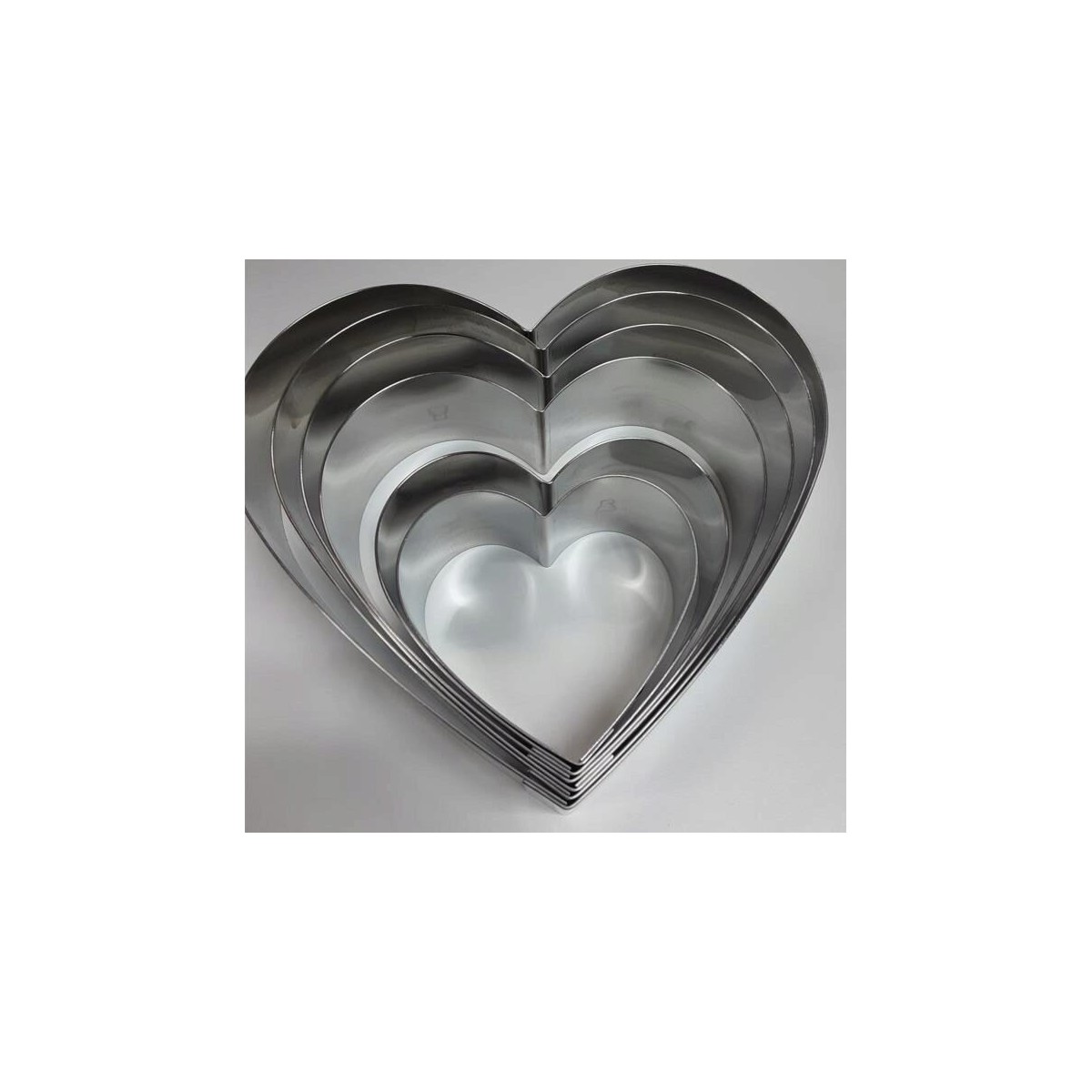 HEART WITHOUT BOTTOM RIGHT STAINLESS STEEL 28X5CM