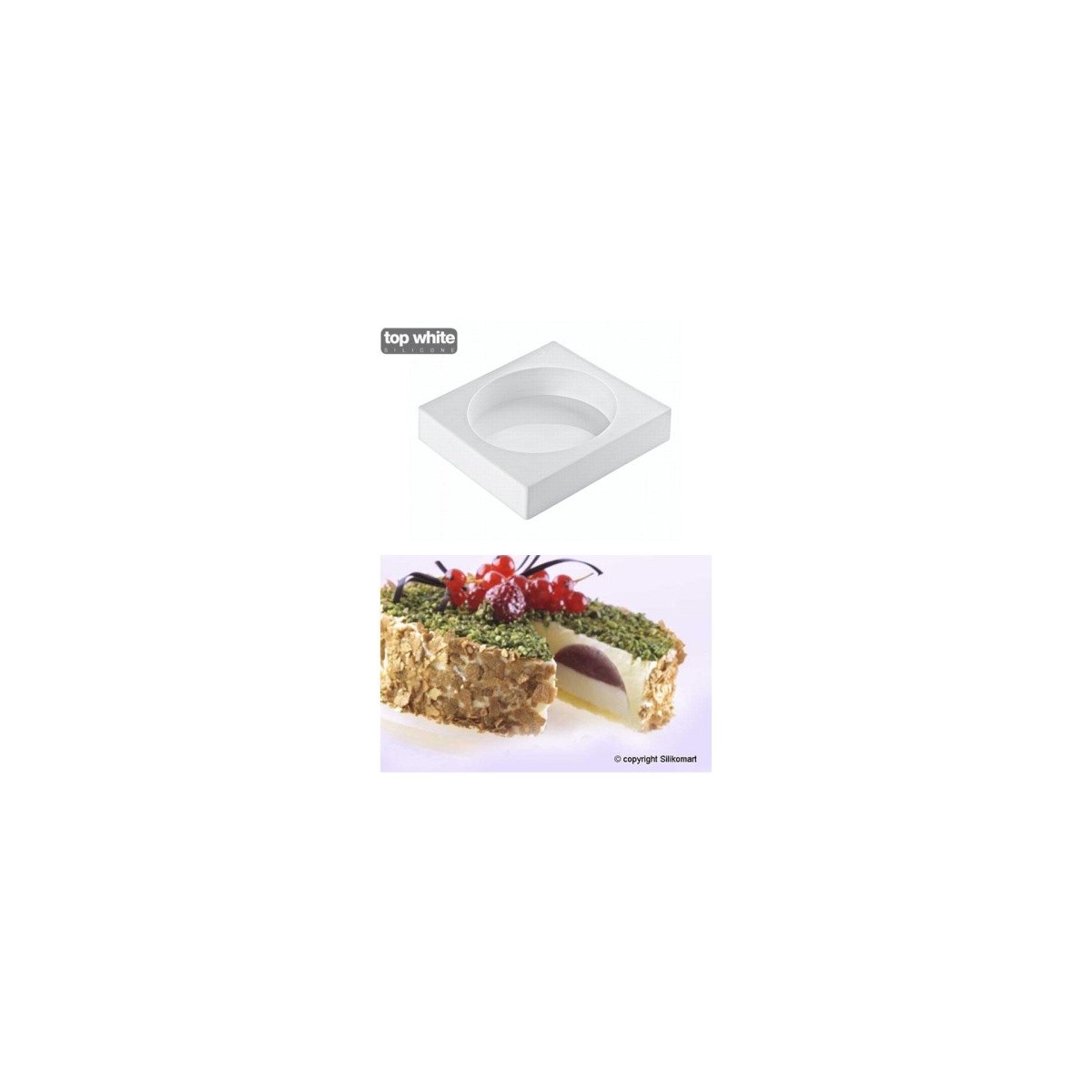 ROND SINICONEVORM INDIVIDUEEL TORTAFLEX DIAM 160 H50MM VOL 1000ML