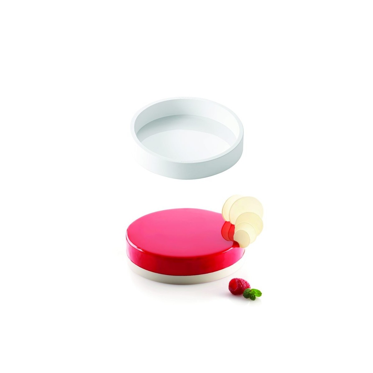 SILIKOMART MOULE ROND SILICONE TORTAFLEX Ø 220MM  HT 50MM VOLUME 1842ML