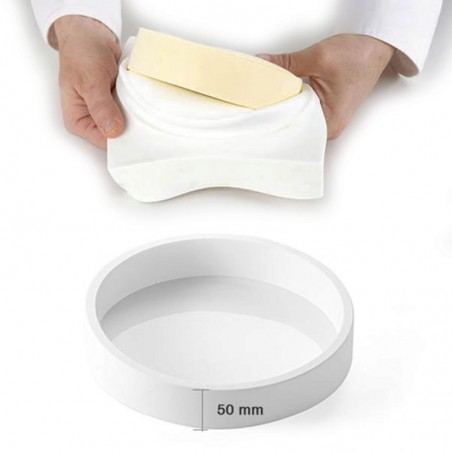 SILIKOMART MOULE ROND SILICONE TORTAFLEX Ø 200MM  HT 50MM VOLUME 1563ML