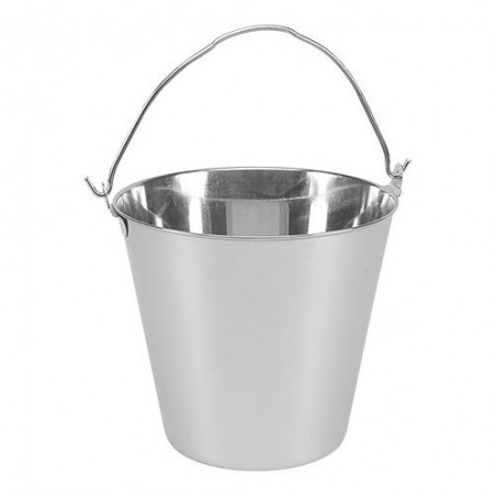 INOX EMMER 7 LITER H22CM DIAM 23CMSTUK