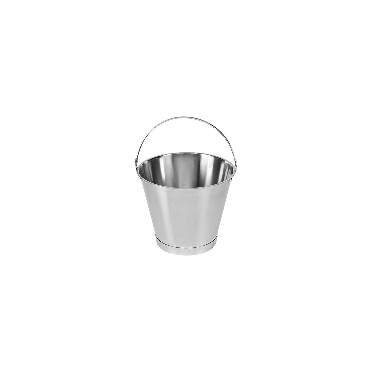 SEAU INOX 10L 30XH28CM GRADUE-FOND RENFORCE