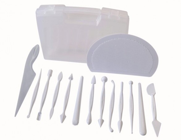 KIT OUTILS MASSEPAIN BOITE DE 14PCS