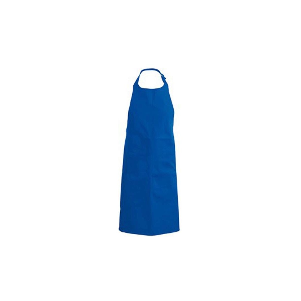 TABLIER KARIBAN BAVETTE + POCHE BLEU ROIH90XL71CM POLYESTER/COTON