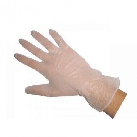 GANTS VINYLE TAILLE MEDIUM NON POUDRE 100 PCESTRANSPARENT