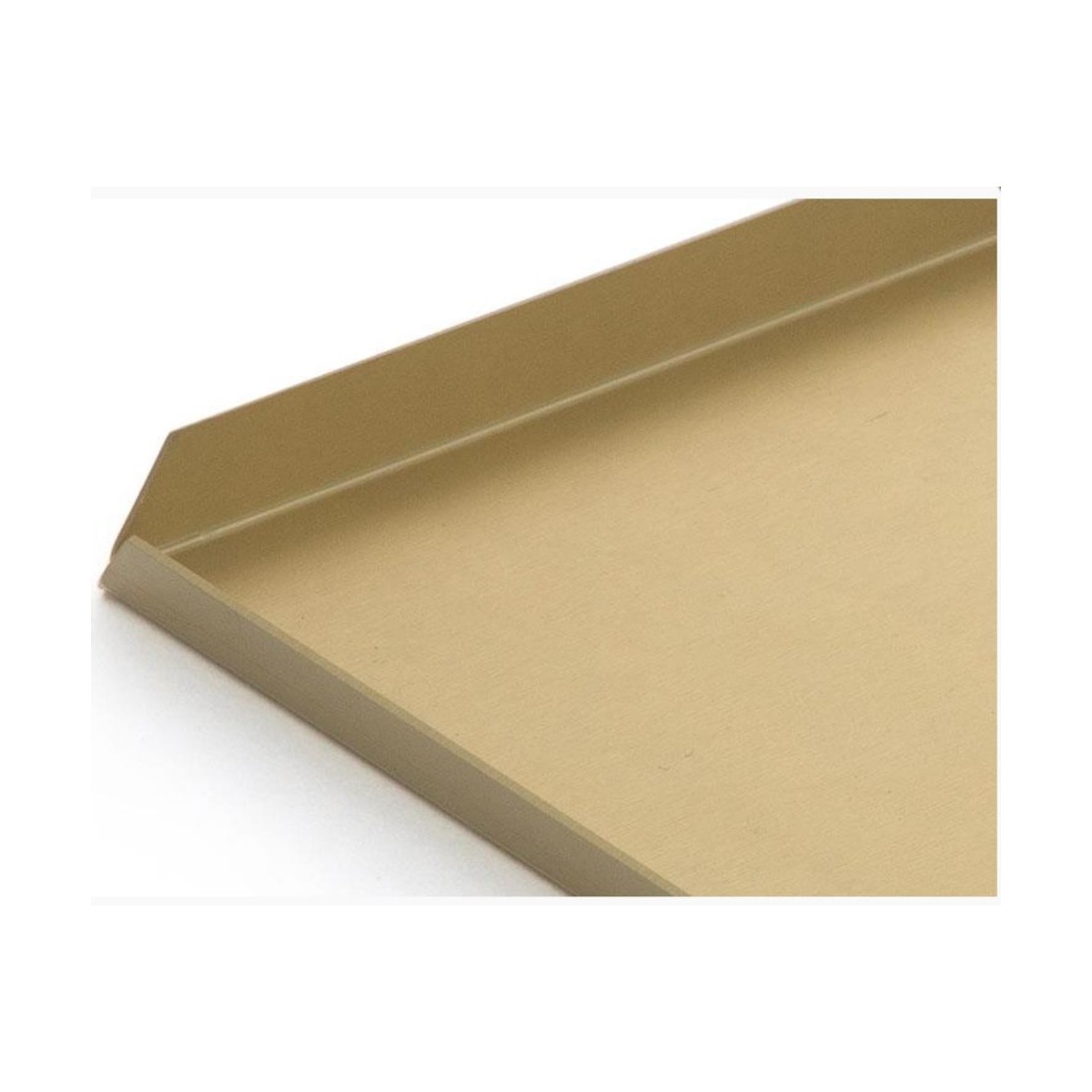 GOLD ALUMINUM TRAY 40X25XH1CM RIGHT ANGLE CUT