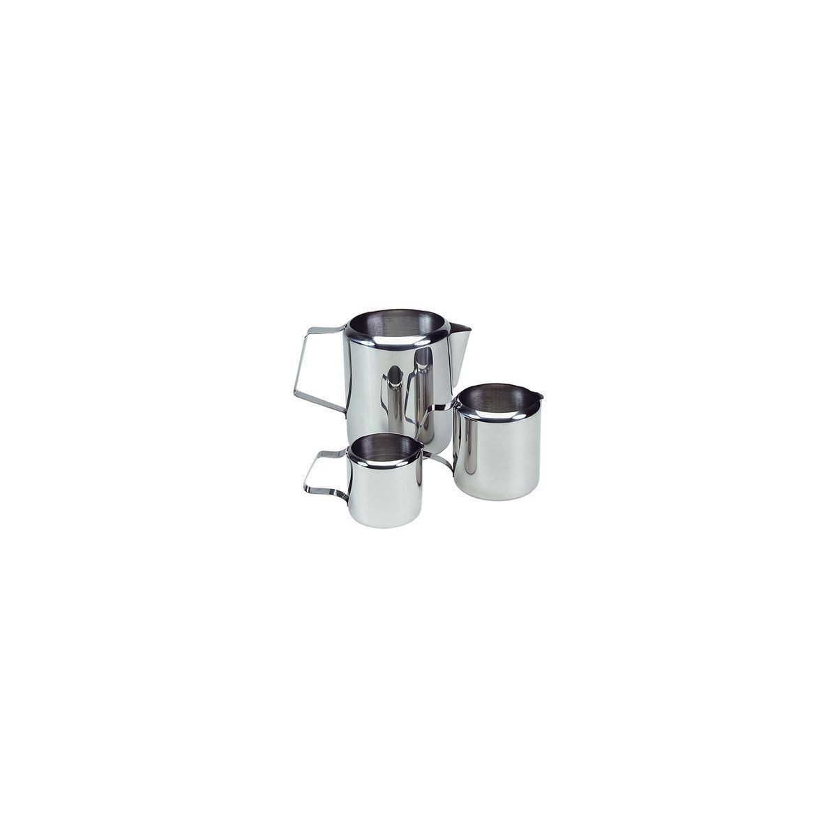 INOX MELKPOT 18/8 1L H 12CM DIAM 10CM STUK