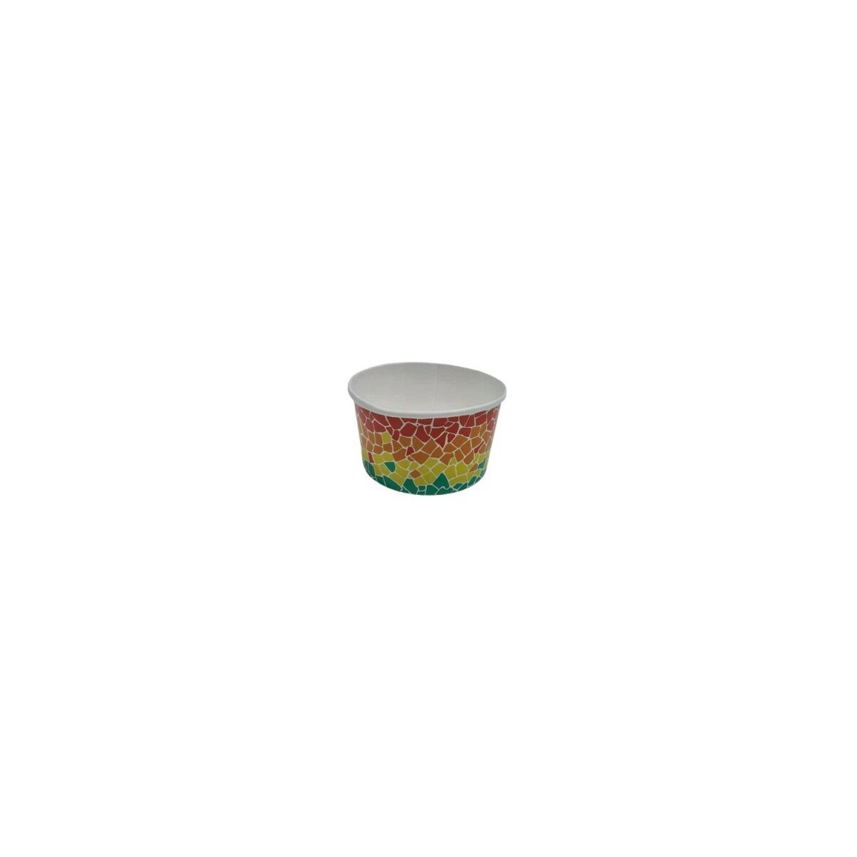 POT A GLACE "GAUDI" MULTICOULEUR EN CARTON 350CC 50PCES