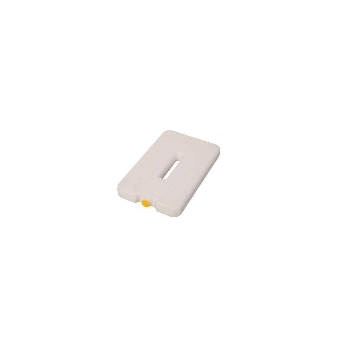 PLAQUE EUTECTIQUE BLANCHE GN1/4 26.5X16.2CM -21°C BOUCHON JAUNE