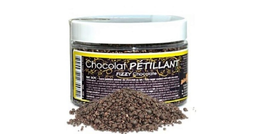 SUGAR PETILLANT COATED WITH CHOCOLATE 100GR