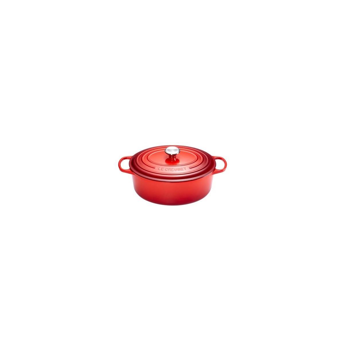 Cocotte ovale fonte cerise 27 cm 