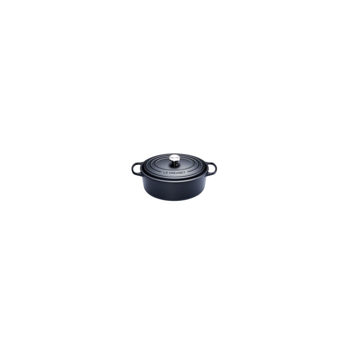 LE CREUSET OVAAL COCOTTE 29CM ZWART 4.7L 6P HANDTEKENINGSTUK