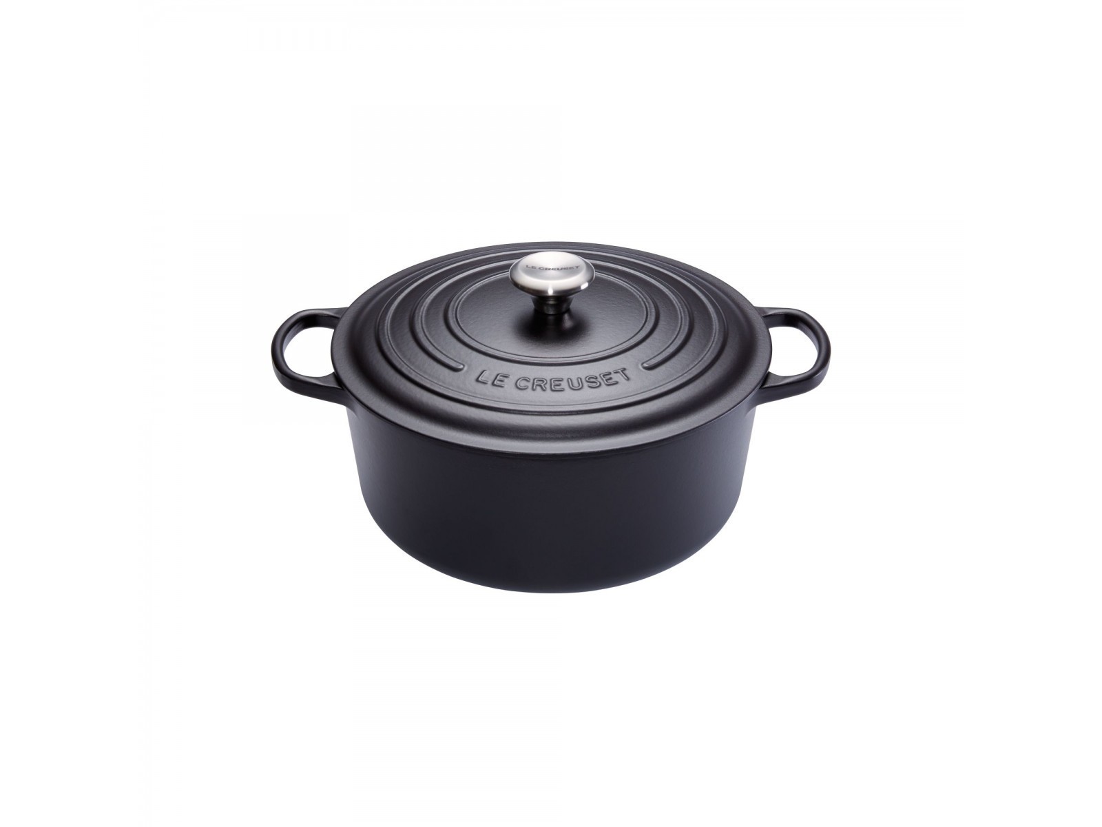 LE CREUSET RONDE COCOTTE 30CM ZWART 8.1L 8/10P HANDTEKENINGSTUK