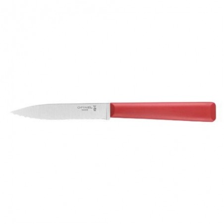 OPINEL SERRATED KNIFE N°313 LES ESSENTIELS+STAINLESS RVS/POLYMER RED