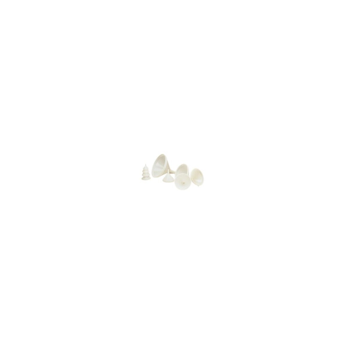 ENTONNOIR PLASTIQUE BLANC DIAM 10XHT 10CM 