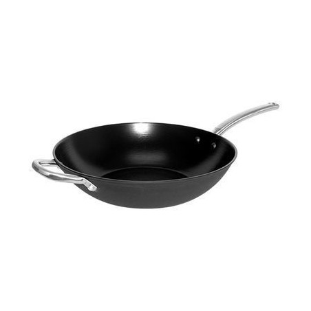 PUJADAS WOK ANTI-ADH / inox 32CM ALLE LICHTEN a / c VLAKKE BODEM