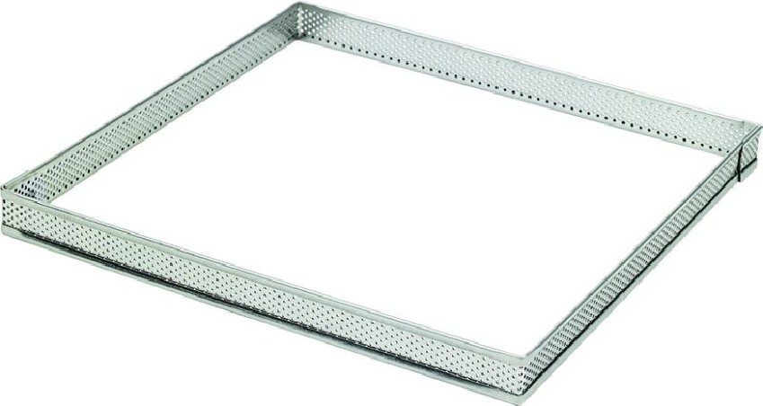 CARRE INOX PERFORE 10X10 HT 2CM