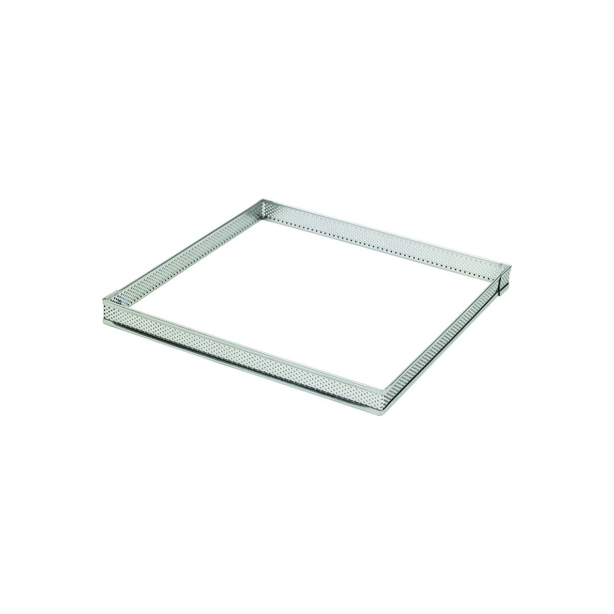 VIERKANT INOX GEPERFOREERD DIAM 10 X 10CM H 2CM