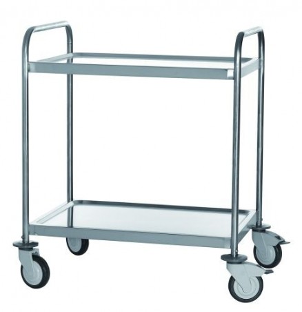80/50 STAINLESS STEEL TRAY TROLLEY