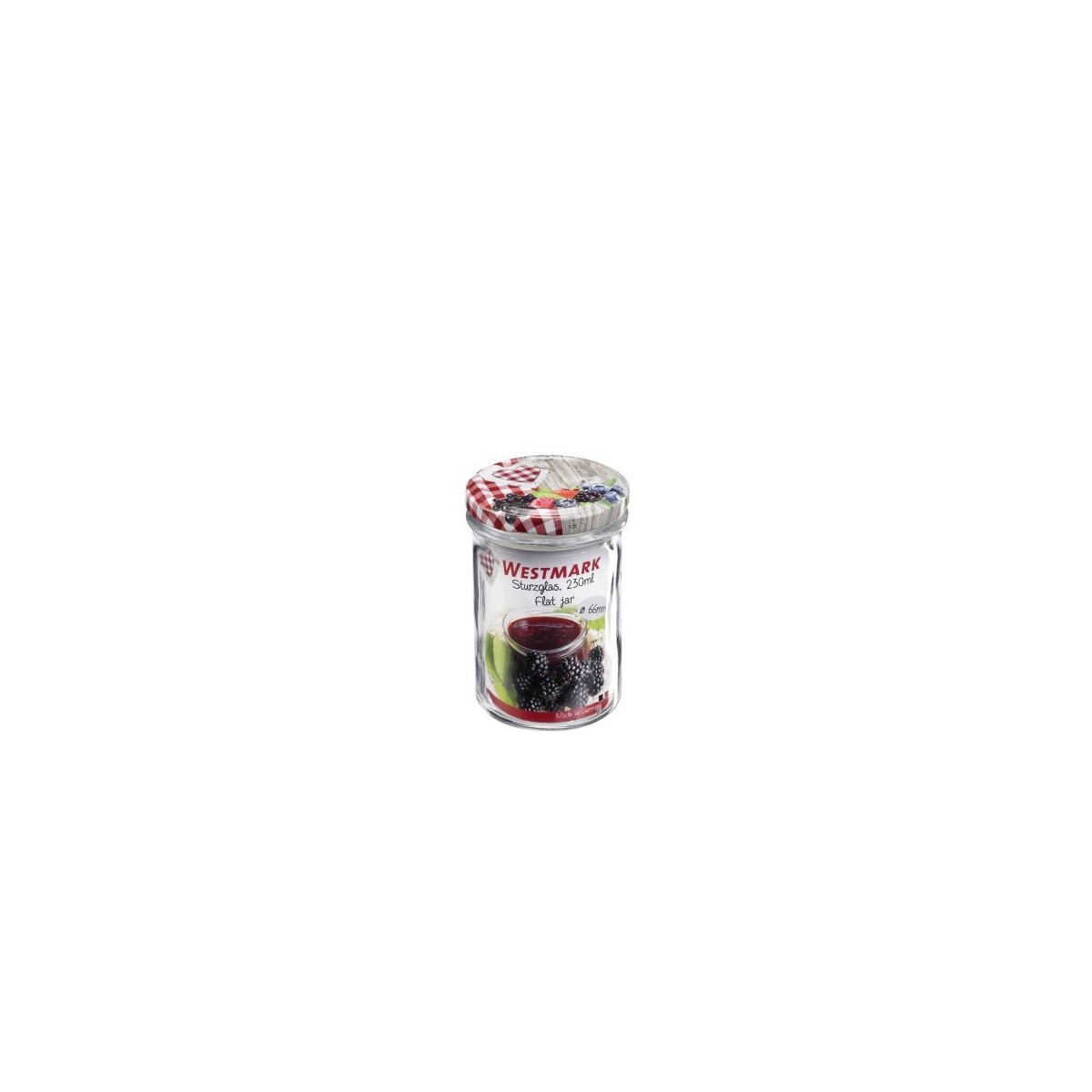 WESTMARK POT CONFITURE LISSE 230ML EN VERRE 66MM