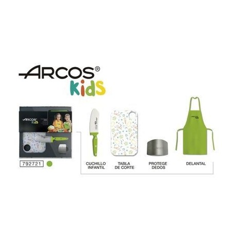 ARCOS SET 4 PCES ENFANT VERT BOITE CADEAU