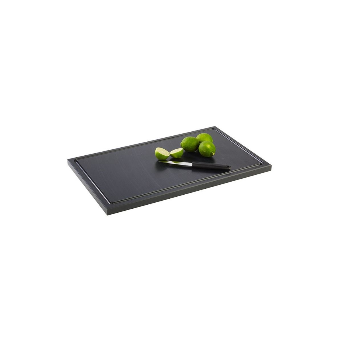 APS PLANCHE POLY NOIR 50X30XHT2CM HAUTE DENSITE A/RIGOLE