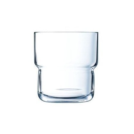 ARCOROC VERRE LOG 22CL GOBELET EMPILABLE "TREMPÉ"- 73XH79MM