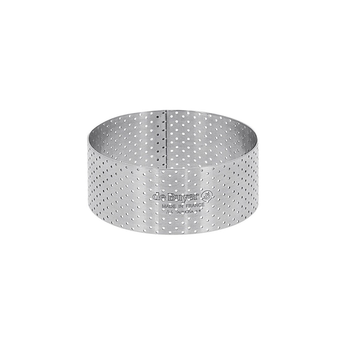 DE BUYER CERCLE A TARTE INOX PERFORE 20.5 X H3.5CM