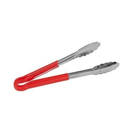 PINCE SERVICE FEUILLE DE CHENE 25CM INOX/ROUGE