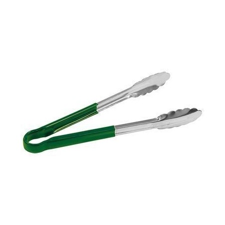 PINCE SERVICE FEUILLE DE CHENE 25CM INOX/VERTE