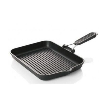 RISOLI SAPORELLA GRILL 36X26 INDUCTION POIGNEE SILICONE RABATTABLE