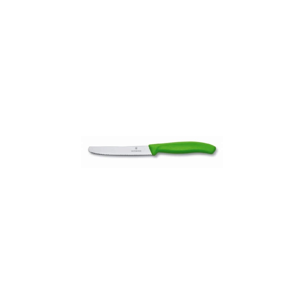 VICTORINOX COUTEAU TABLE/TOMATES 10CM VERT BOUT ARRONDI