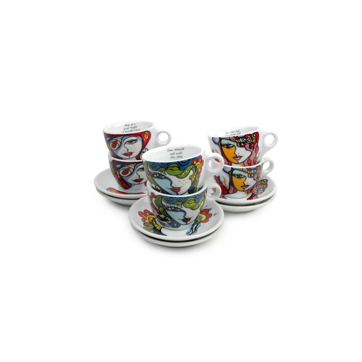 JOSIEN BROEREN SET DE 6 TASSES MOKA 6.5CL