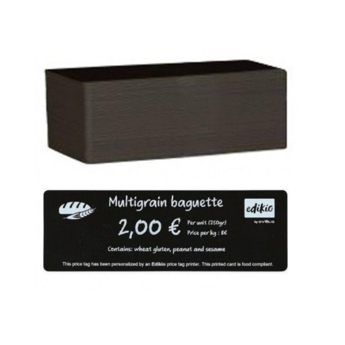 EDIKIO CARTES PVC LONGUES NOIRES MATES - 150X50MM0,50MM -- 5X100 PCES POUR ACCES/FLEX/DUPLEX