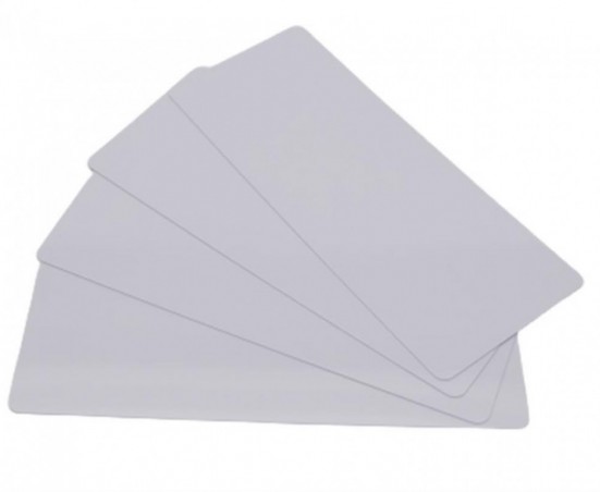 EDIKIO CARTES PVC LONGUES BLANCHES -  150X50MM0,50MM -5X100 PCES  0,50MM -POUR FLEX