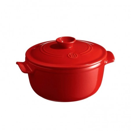 EMILE HENRY COCOTTE RONDE G.CRU 22CM 2.50L- ROUGE 