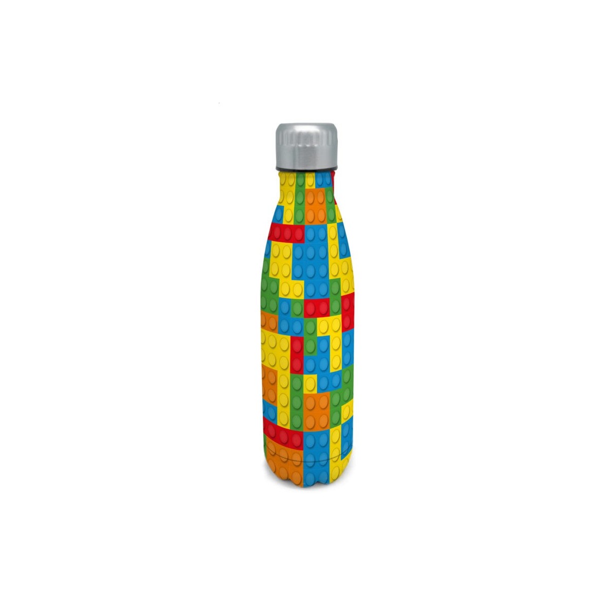 NERTHUS BOUTEILLE INOX 500ML "CUBES MULTICOLORS" 