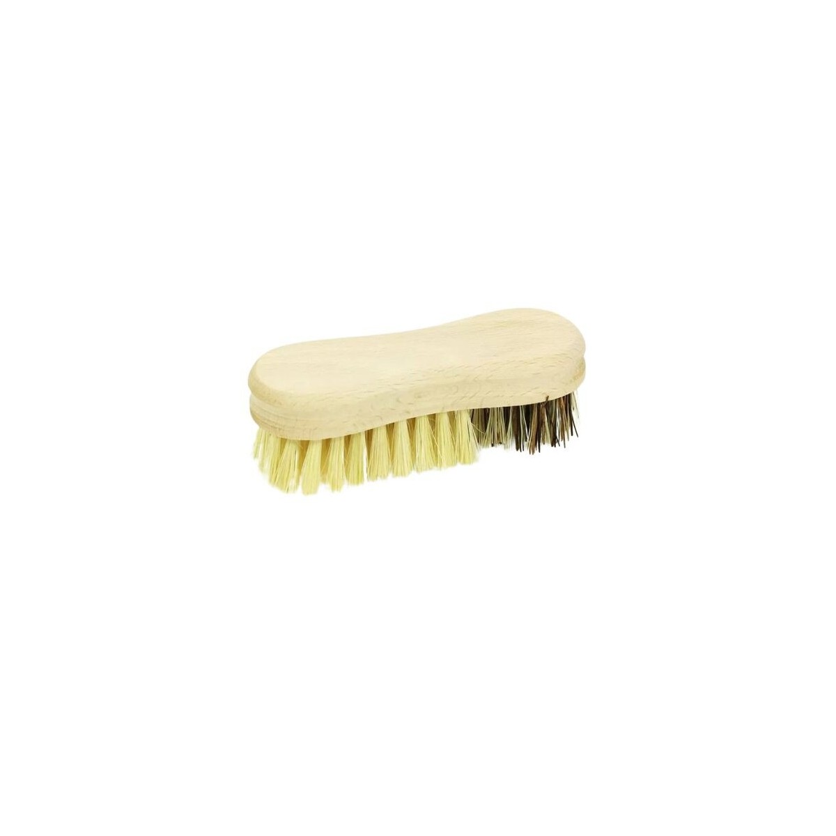 BROSSE LEGUMES ET TRUFFES 12.5CM FIBRES NATURELLES MANCHE BOIS