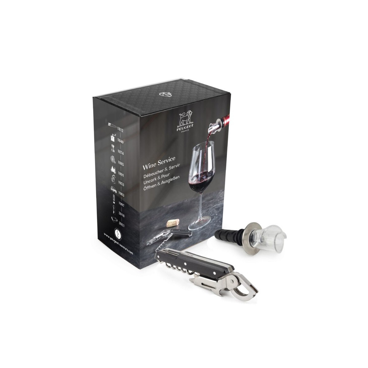 +PEUGEOT COFFRET WINE SERVICE CLAVELIN+BEC VERSEUR